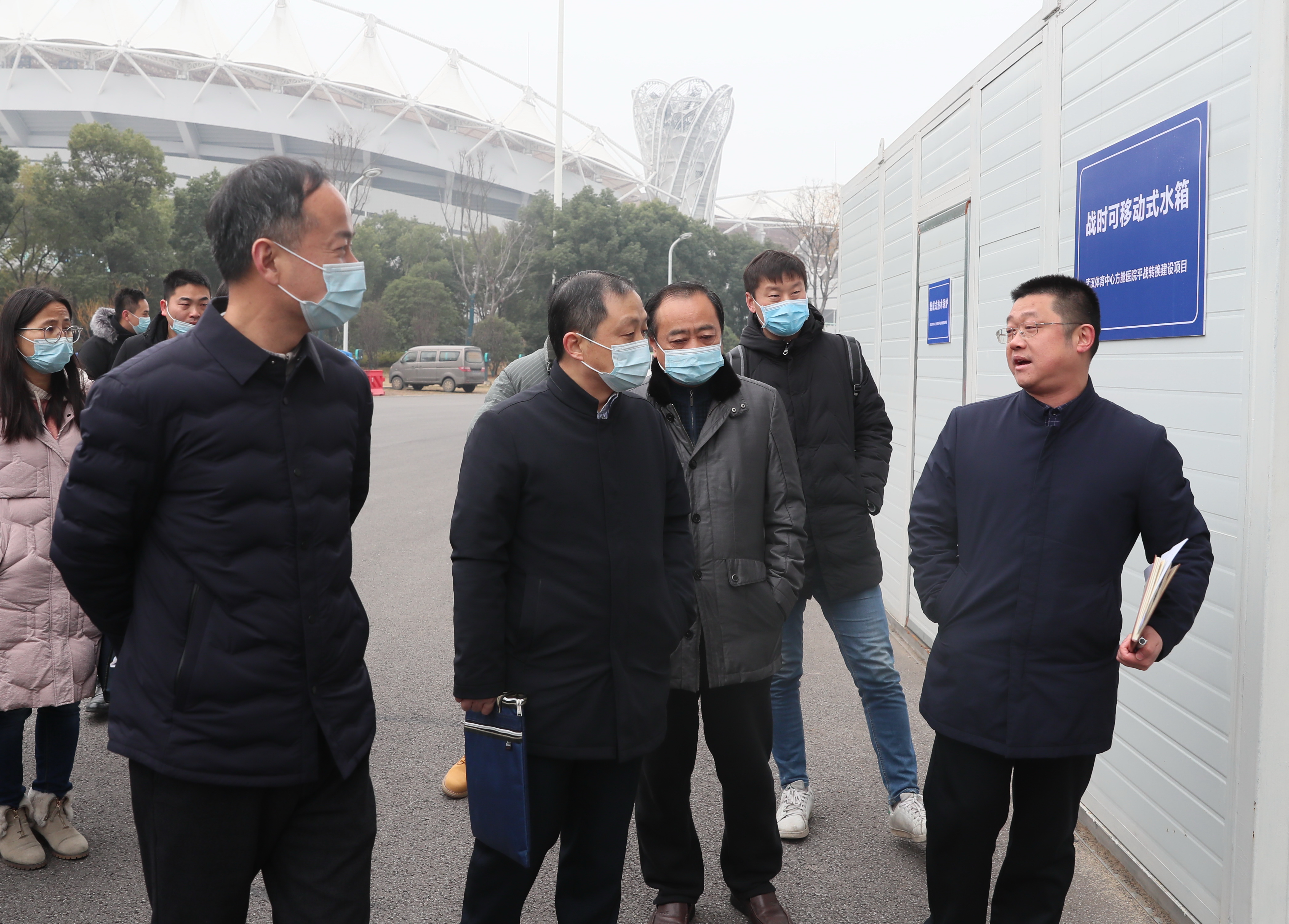 市紀委監委派駐市城建局紀檢監察組調研武漢體育中心平戰結合改造項目(圖3) 市紀委監委派駐市城建局紀檢監察組調研武漢體育中心平戰結合改造項目(圖3)