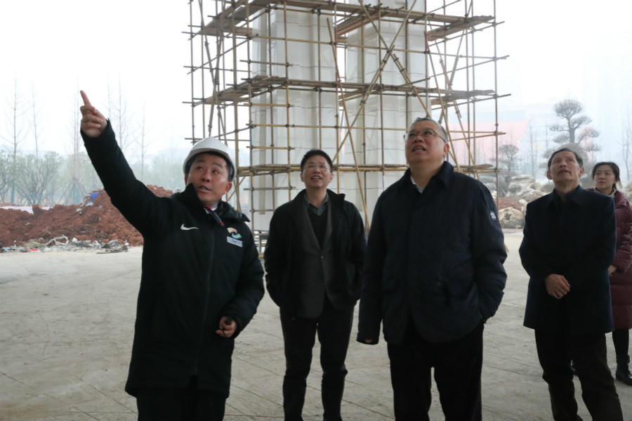 市老領導考察武漢體育中心(圖4)