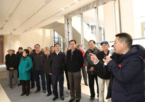 市老領(lǐng)導參觀考察武漢體育中心(圖3)